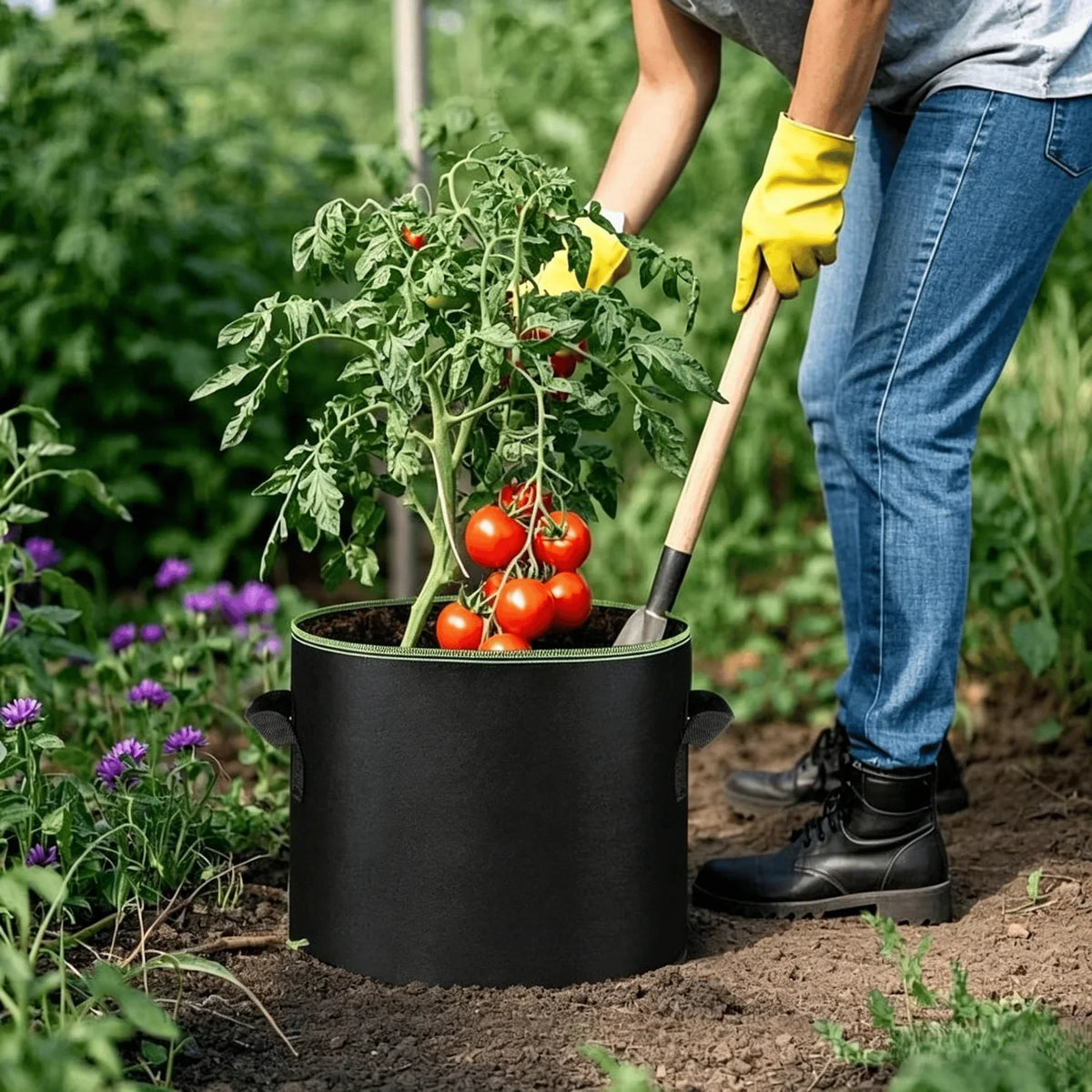 🔥 Last Day Buy 2 Get 2 Free 💚 Heavy-Duty Aeration Fabric Pots – Stronger Roots, Healthier Plants & Bigger Harvests 🪴✨