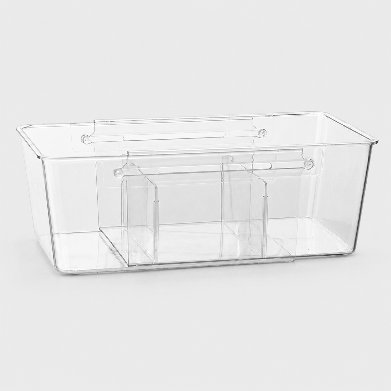 Expandable Clear Drawer Organizer with Adjustable Dividers