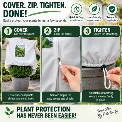 🔥 ❄️ Last Day Buy 2 Get 2 Free 🌿 Winter Plant Frost Protection Covers for Pots & Trees 🌱❄️