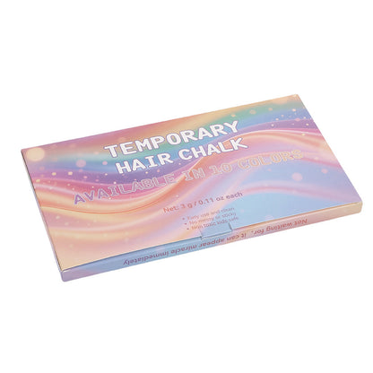 💥 LAST DAY 49% OFF-Washable Temporary Hair Chalk Set, Non-Toxic Kids Hair Color Chalk, Matte Fluorescent Pearl Hair Dye for Halloween Party Cosplay