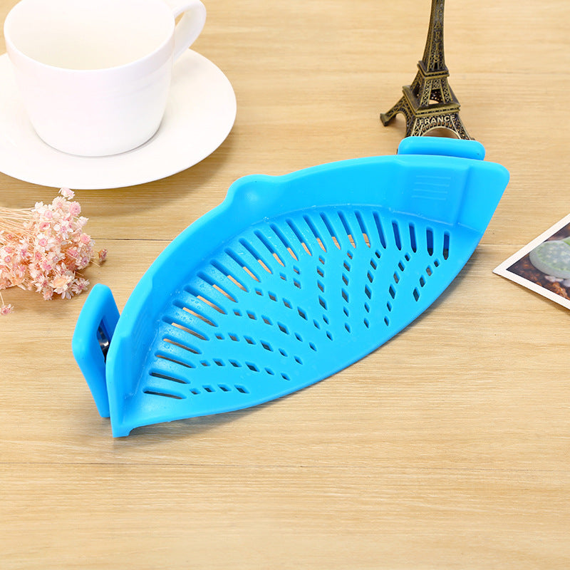 CLIP-ON SILICONE POT STRAINER