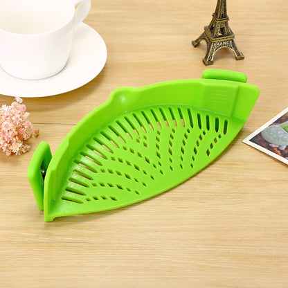 CLIP-ON SILICONE POT STRAINER