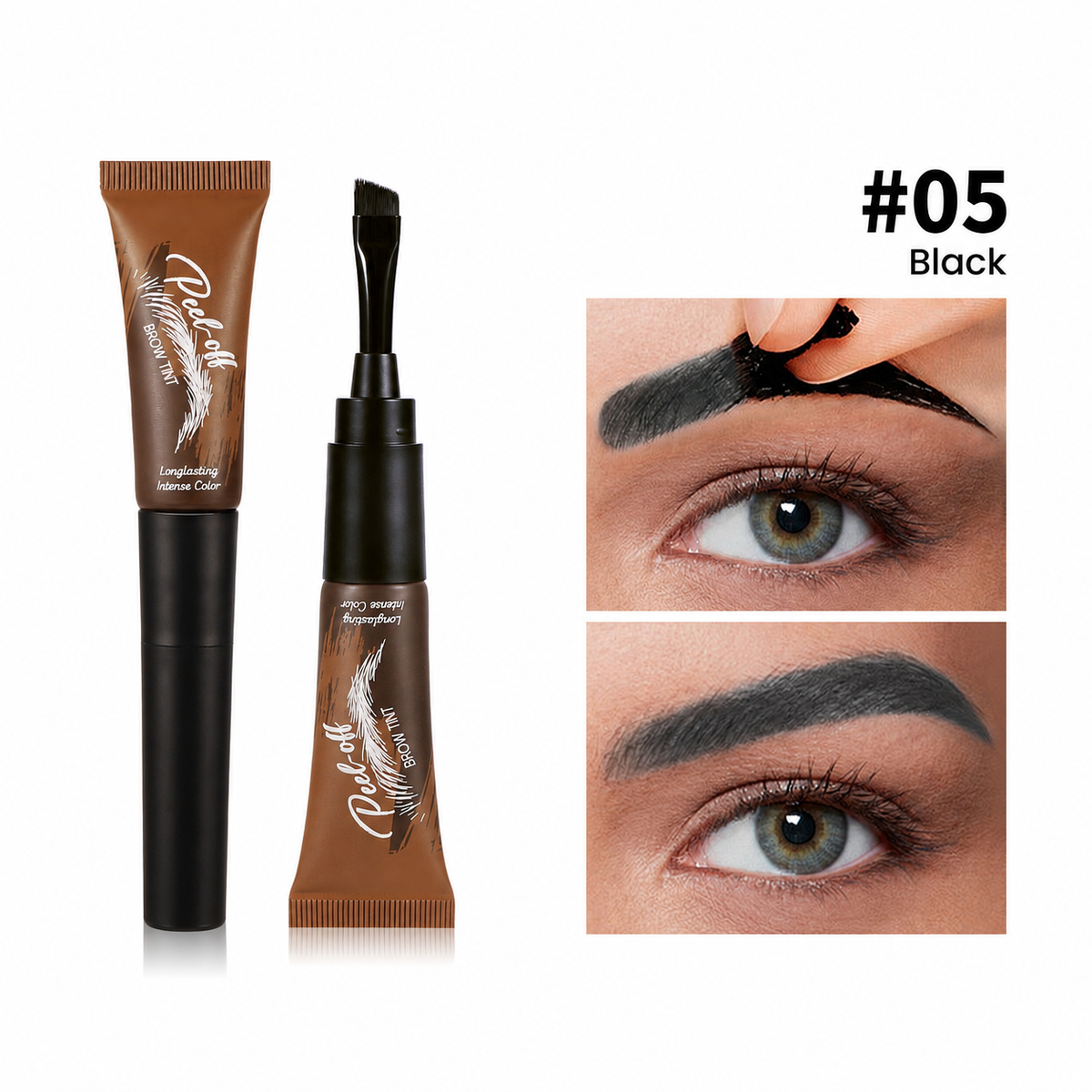 🔥 Last Day Buy 1 Get 1 Free 🎨 Waterproof Brow Tint – Peel Off, Shape & Cover Greys Perfectly ✨