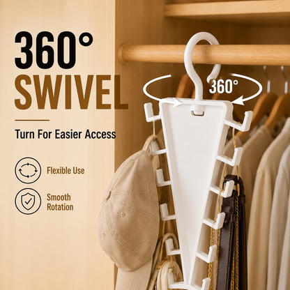 🔥 LAST DAY — BUY 2 GET 1 FREE! 12-Hook V-Shaped Closet Organizer — 9PCS ONLY $39.99