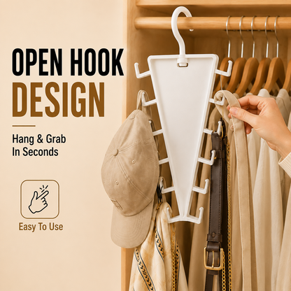 🔥 LAST DAY — BUY 2 GET 1 FREE! 12-Hook V-Shaped Closet Organizer — 9PCS ONLY $39.99