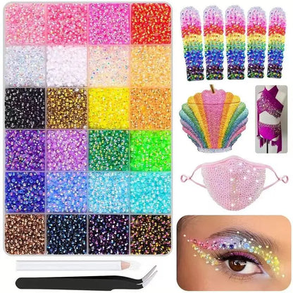 Rhinestone Bedazzling Kit- 40 Colors, Approx. 25KPieces
