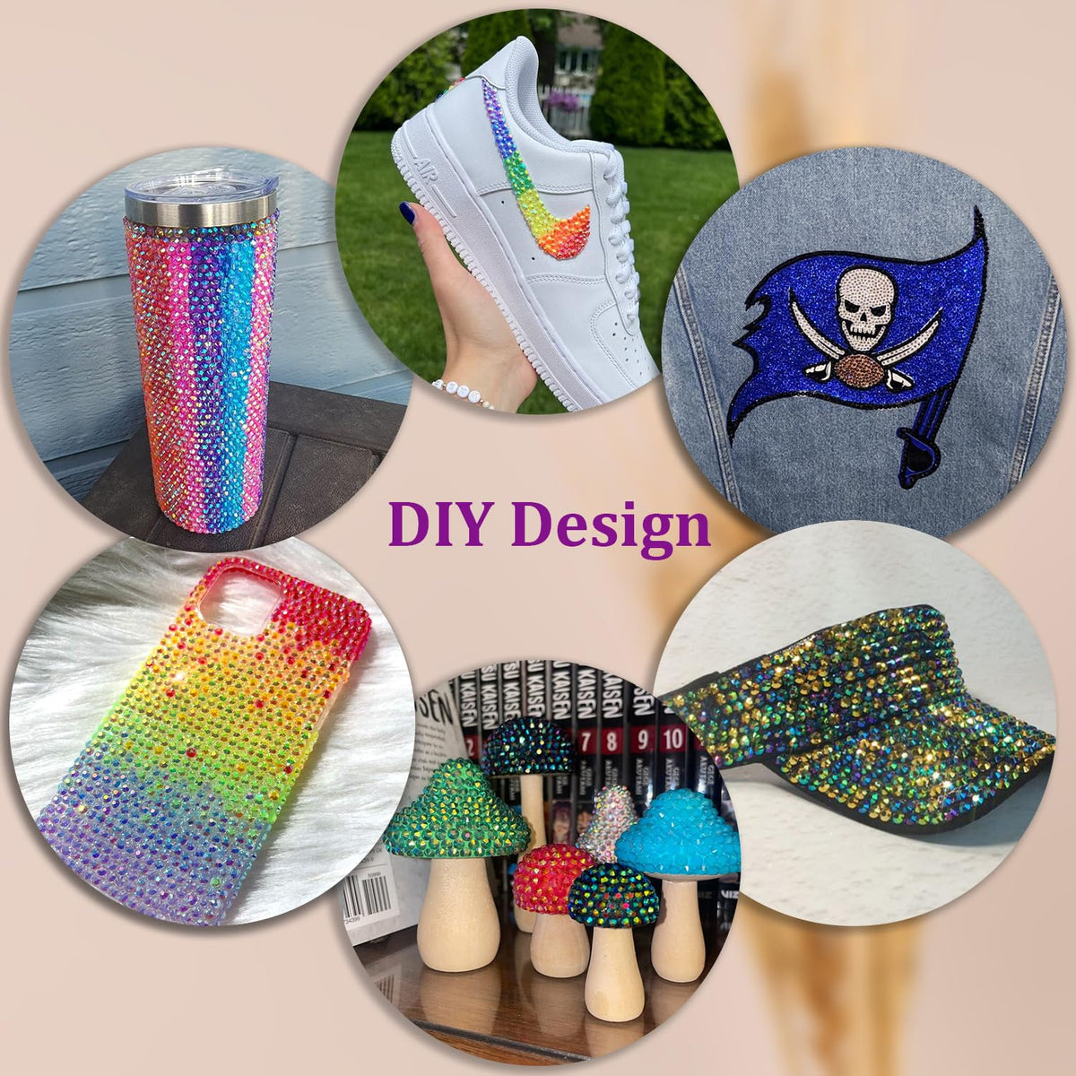 Rhinestone Bedazzling Kit- 40 Colors, Approx. 25KPieces