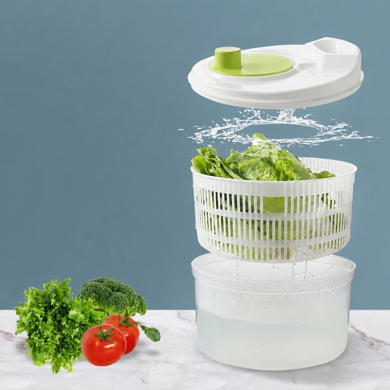 5L Manual Salad Spinner & Produce Washer