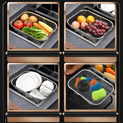 304 Stainless Steel Expandable Over-the-Sink Drain Basket