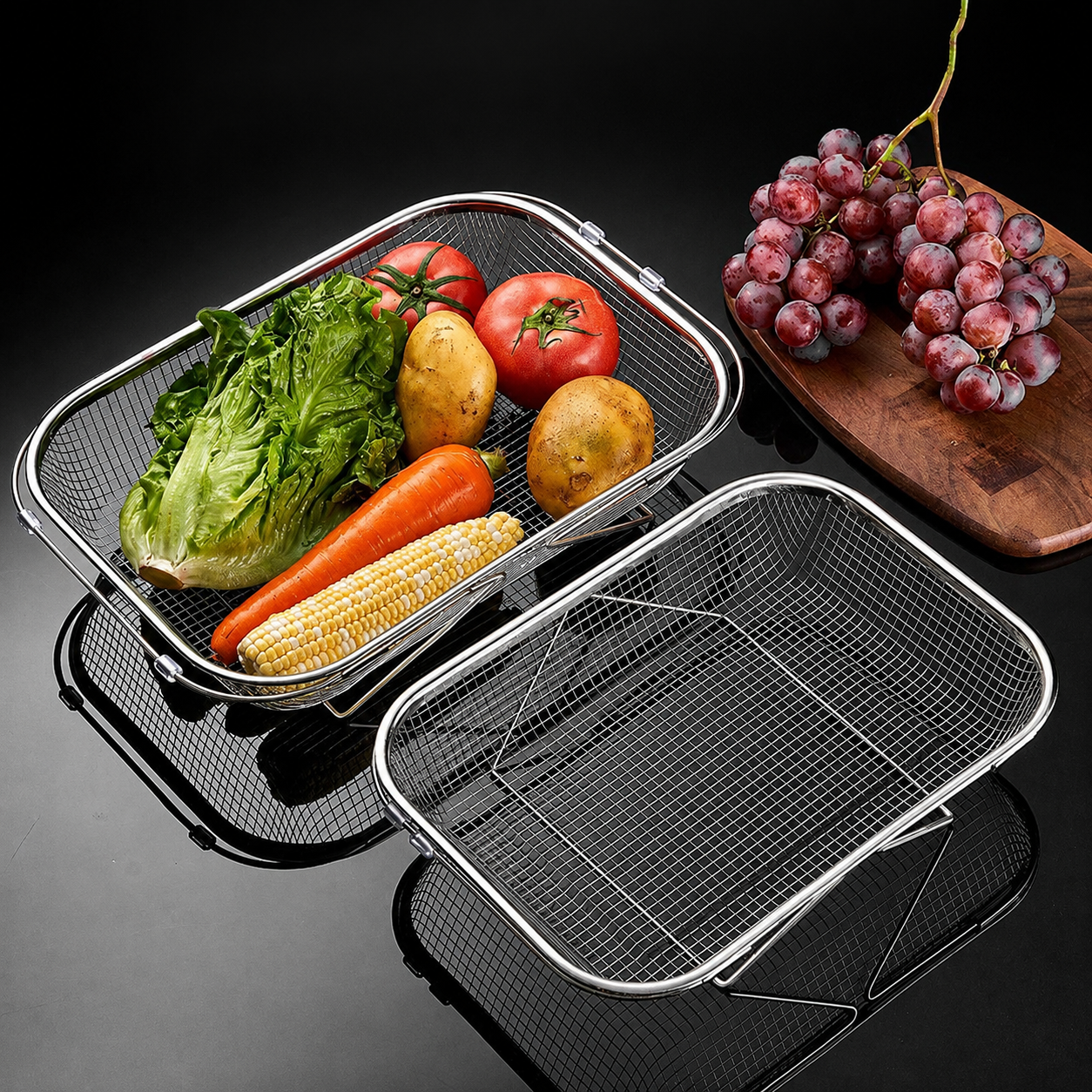 304 Stainless Steel Expandable Over-the-Sink Drain Basket