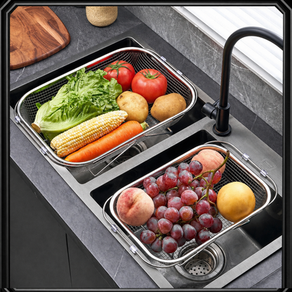 304 Stainless Steel Expandable Over-the-Sink Drain Basket