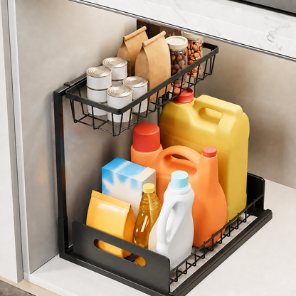 2-Tier Pull-Out Under Sink Organizer
