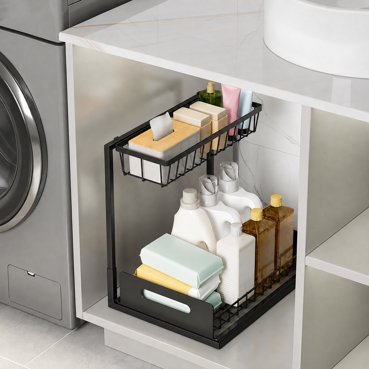 2-Tier Pull-Out Under Sink Organizer