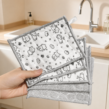 Dual-Sided Kitchen Dishcloths