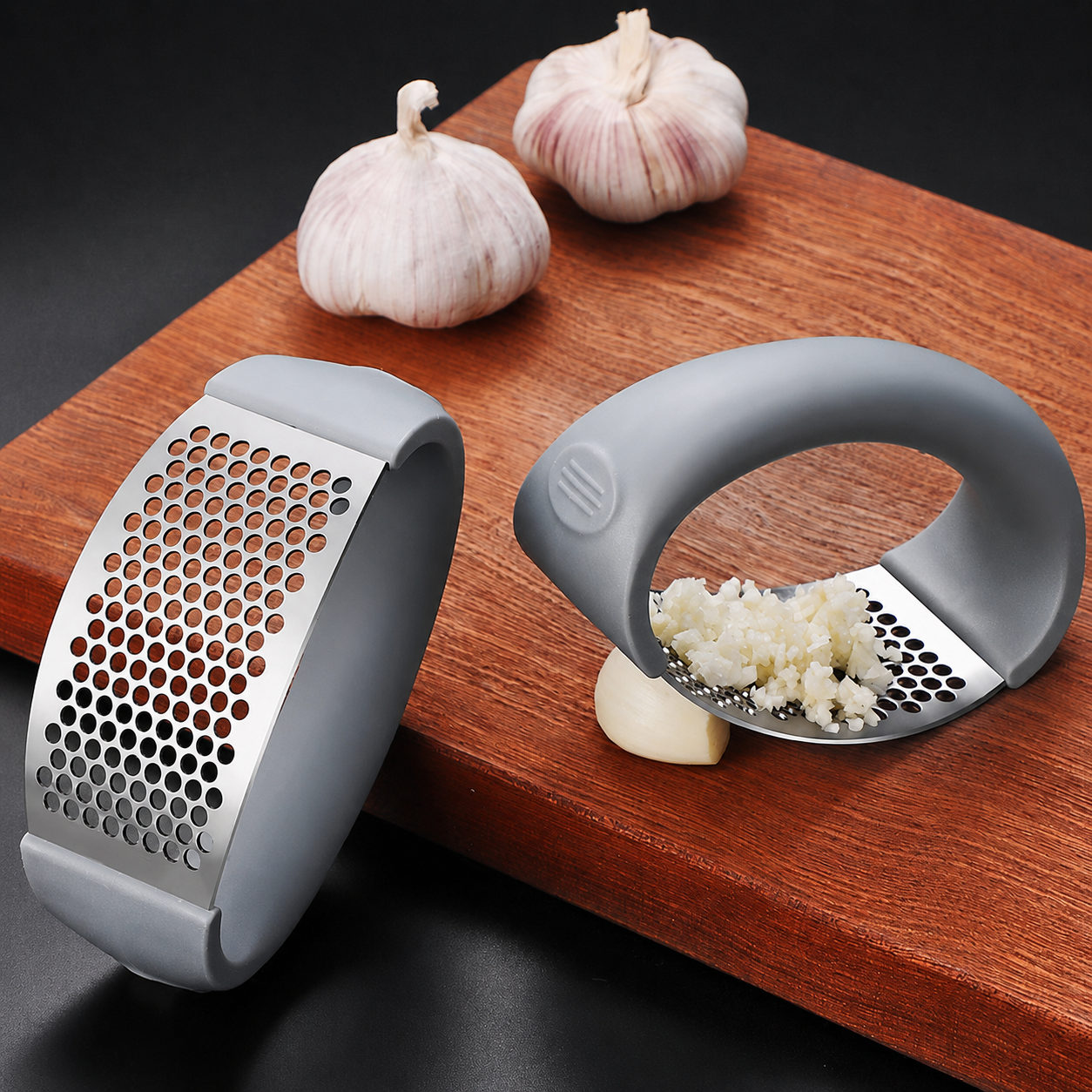 MANUAL STAINLESS STEEL GARLIC PRESS