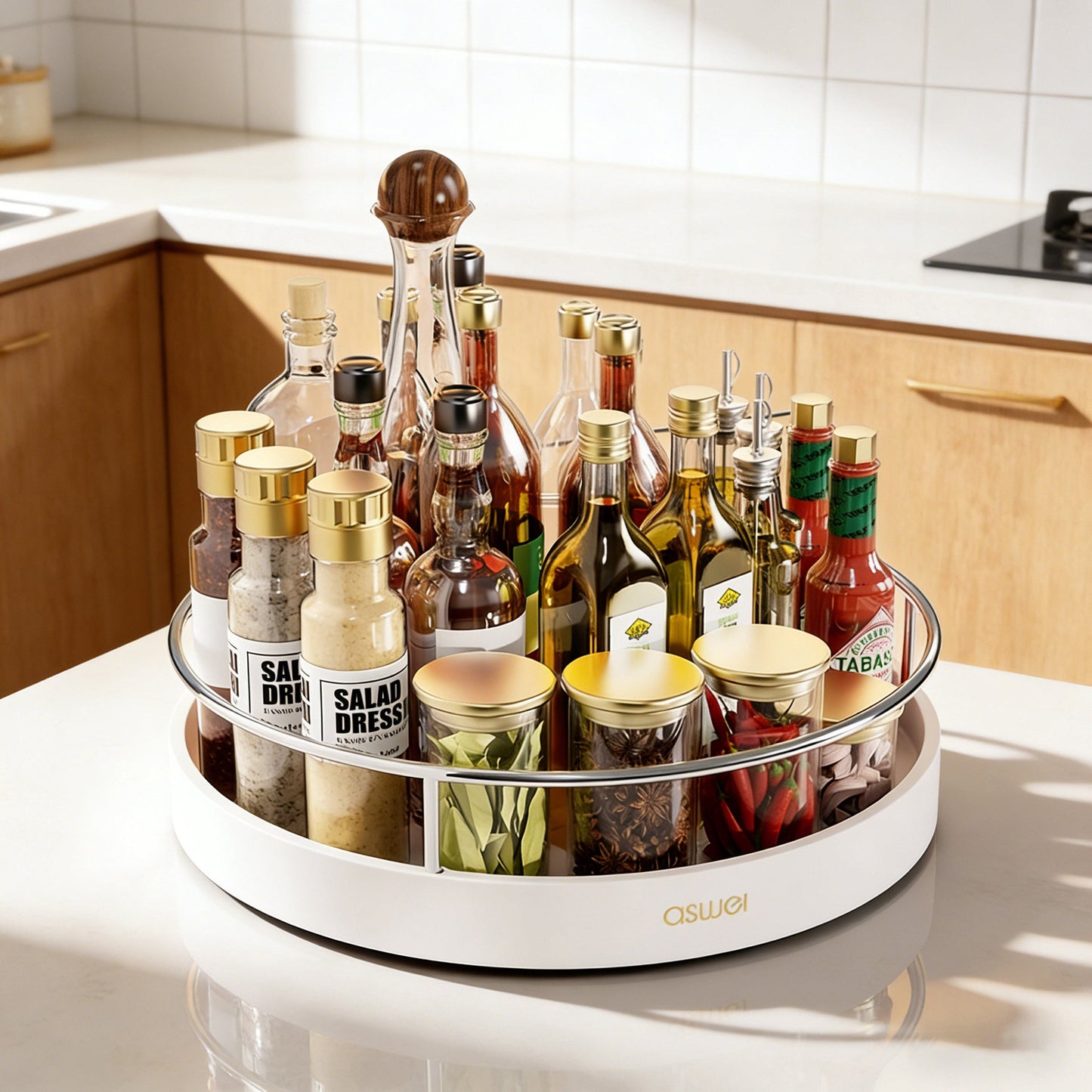 360° Rotating Countertop Organizer