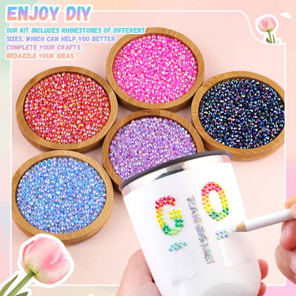 Rhinestone Bedazzling Kit- 40 Colors, Approx. 25KPieces
