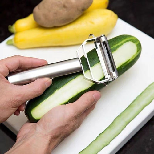 2-in-1 Stainless Steel Vegetable Peeler & Julienne Slicer