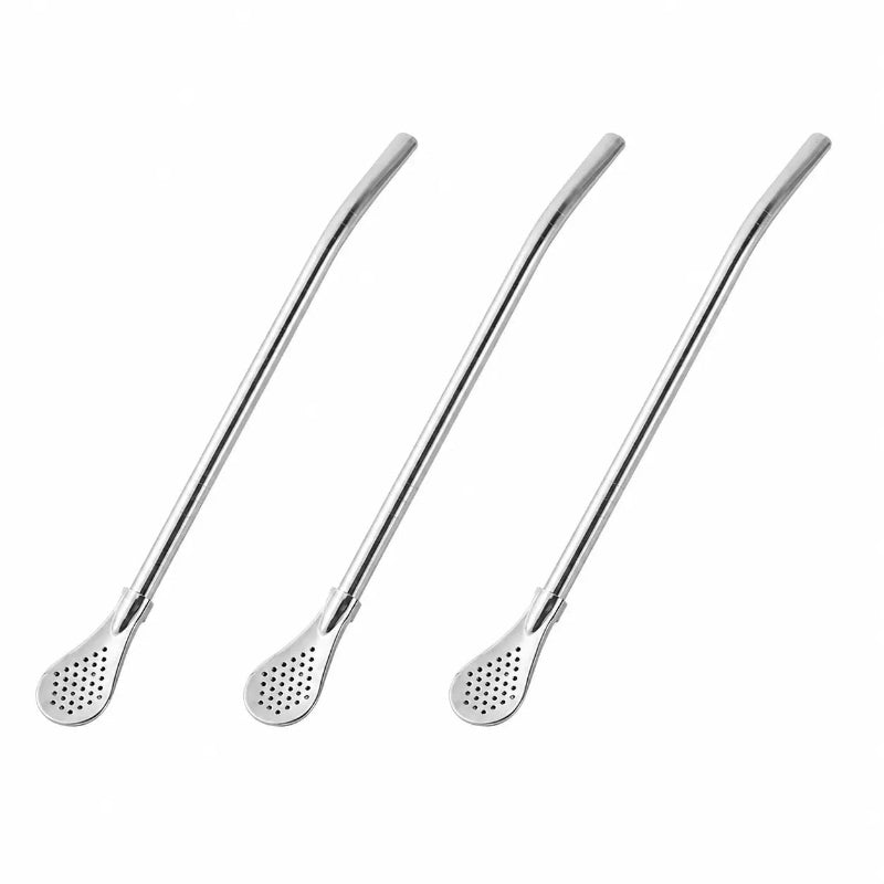 💥 LAST DAY Buy 1 get 1 free-Stainless Steel Yerba Mate Bombilla Straw, Reusable Metal Filter Drinking Straw for Loose Leaf Tea & Herbal Drinks