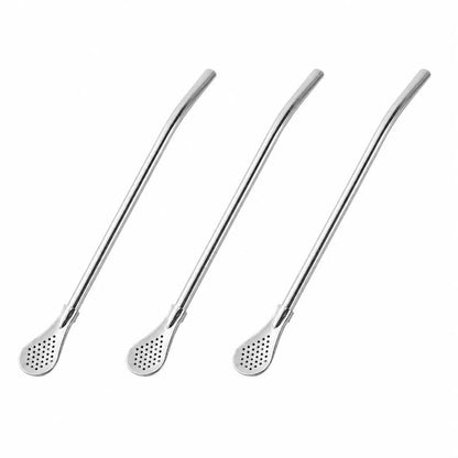 💥 LAST DAY Buy 1 get 1 free-Stainless Steel Yerba Mate Bombilla Straw, Reusable Metal Filter Drinking Straw for Loose Leaf Tea & Herbal Drinks