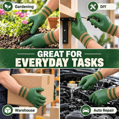 💥 50% OFF🎁 Rubber Coated Work Gloves with Knit Wrist Cuff