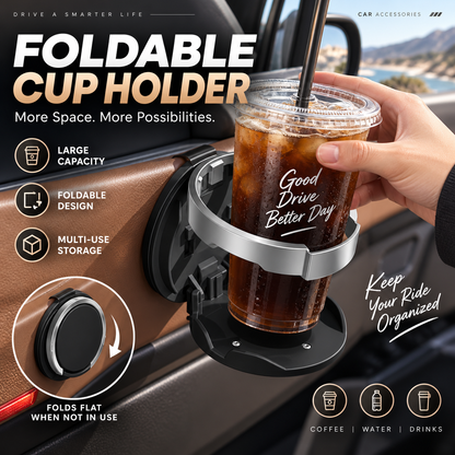 🔥 LAST DAY — 50% OFF! Multifunctional Foldable Car Door Cup Holder