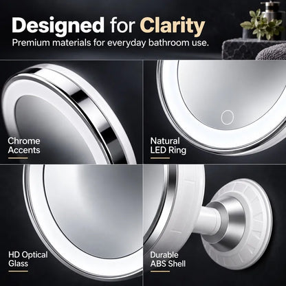 🔥 Limited-Time 50% OFF – 10X LED Magnifying Makeup Mirror