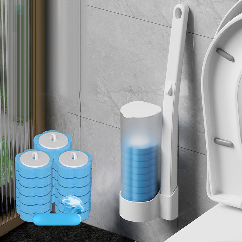 1*Toilet brush+18pcs Brush head - OCEAN