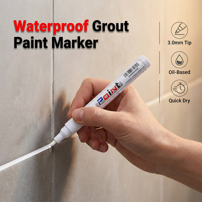 ✨ Renew Your Tile Grout in Seconds – Waterproof, Precision Marker for Home Renovation! ✨