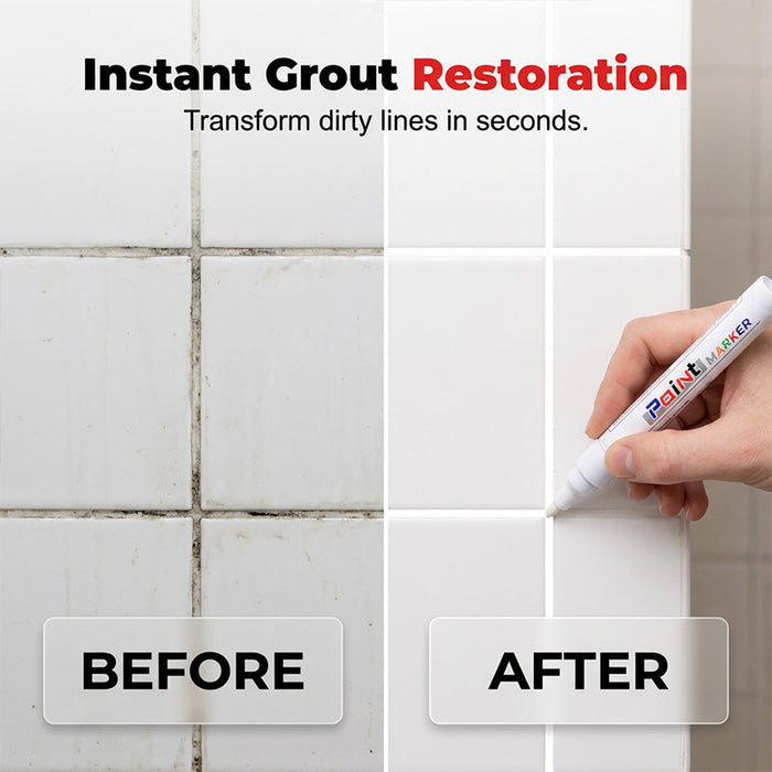 Moldy grout appearance