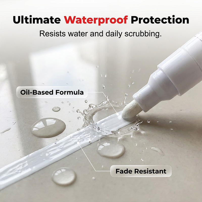 ✨ Renew Your Tile Grout in Seconds – Waterproof, Precision Marker for Home Renovation! ✨