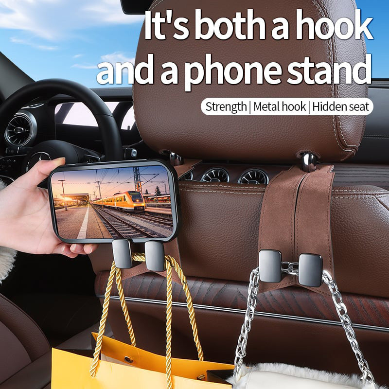 🔥Last Day! 50% OFF Multi-function Suspension Double Hooks for Car Seat Back