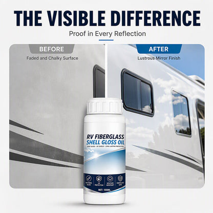 🔥 50% OFF 🚐 Fiberglass Gloss Restorer for RVs, Boats & Trailers – with UV & Weather Protection