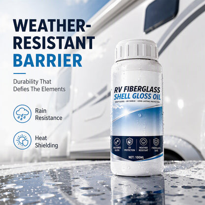 🔥 50% OFF 🚐 Fiberglass Gloss Restorer for RVs, Boats & Trailers – with UV & Weather Protection
