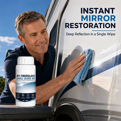 🔥 50% OFF 🚐 Fiberglass Gloss Restorer for RVs, Boats & Trailers – with UV & Weather Protection