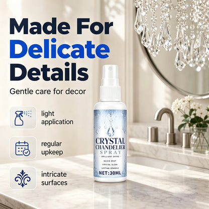 🔥🔥 LAST DAY – Buy 1 Get 1 FREE🔥 Crystal Chandelier Cleaner Spray + Cleaning Towel