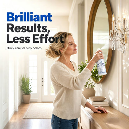 🔥🔥 LAST DAY – Buy 1 Get 1 FREE🔥 Crystal Chandelier Cleaner Spray + Cleaning Towel
