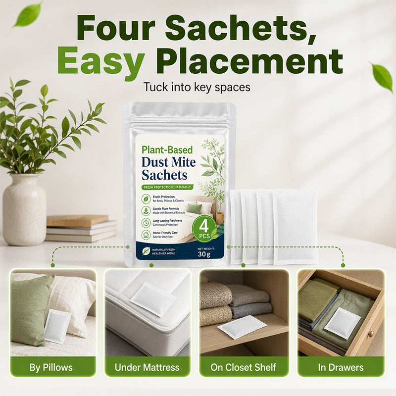 ⏰ LAST DAY! Buy 3 Get 3 FREE 🌿 Plant-Based Mite Protection Pouches 🛡️