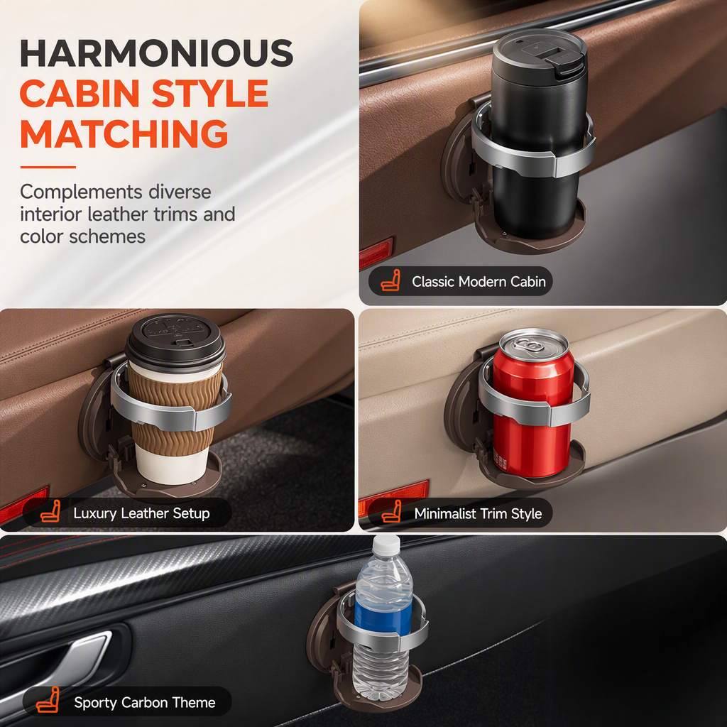 🔥 LAST DAY — 50% OFF! Multifunctional Foldable Car Door Cup Holder