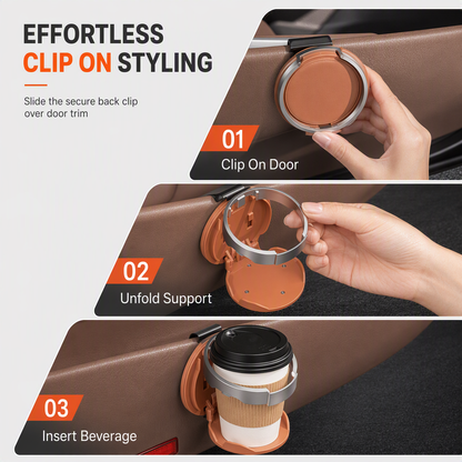 🔥 LAST DAY — 50% OFF! Multifunctional Foldable Car Door Cup Holder