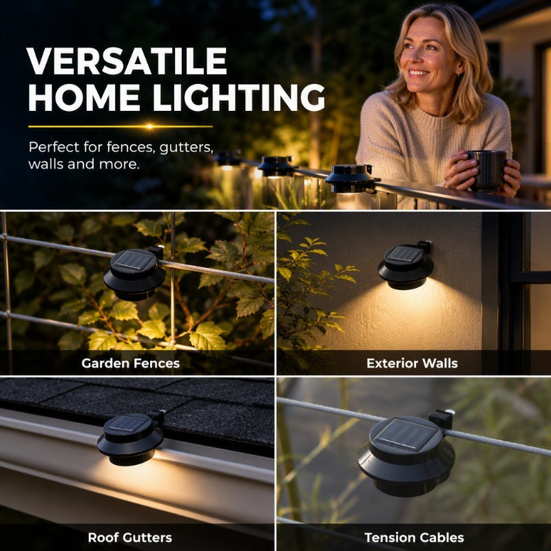 ✨☀️💡 50% OFF TODAY! Light Up Gutters, Fences & Garden Walls — Solar-Powered Outdoor LEDs With No Mains Wiring Needed 🏡✨